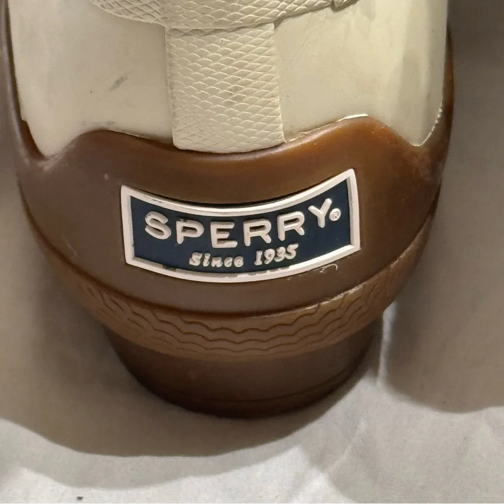 Sperry Duck Boots Winter‎ White Cream 5.5
